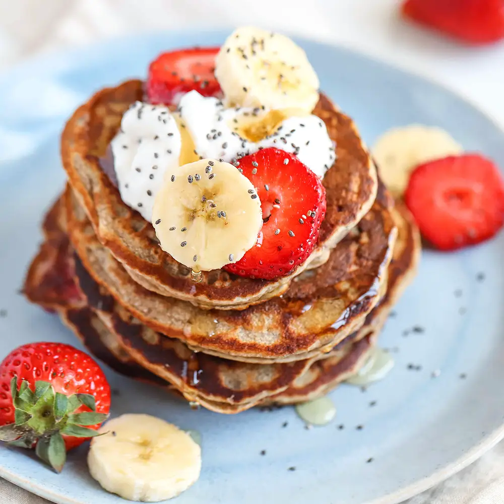 Banana Strawberry Flapjacks