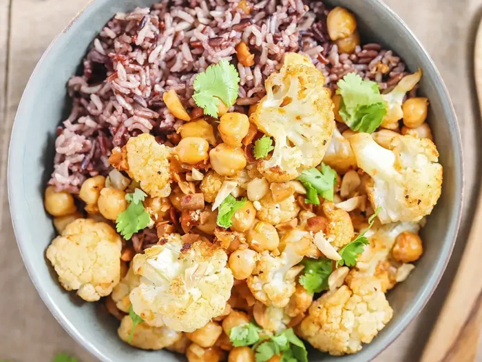 Baked Cauliflower & Chickpea Side - SDA diet