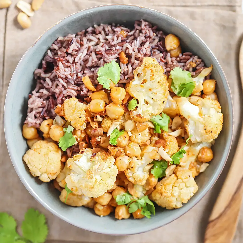 Baked Cauliflower & Chickpea Side - SDA diet