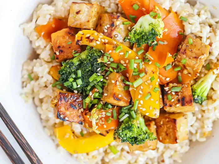 Sesame Stir-Fry Tofu - SDA diet