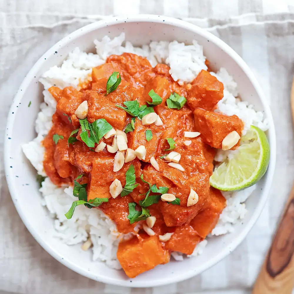 Sweet Potato Coconut Curry - SDA plant-based diet